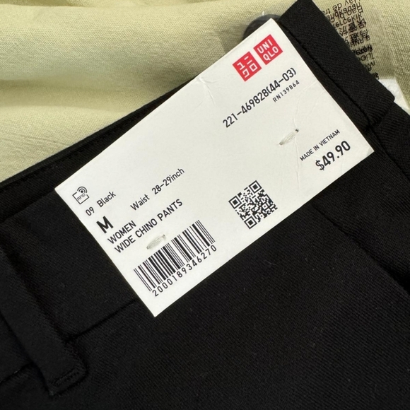 Uniqlo women Wide Chino Pant - Picture 4 of 9
